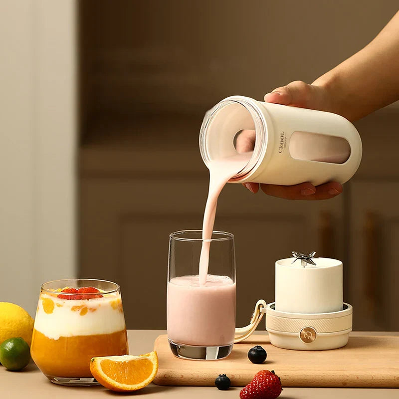 Licuadora Portátil USB 10 Cuchillas — Smoothies en Cualquier Lugar