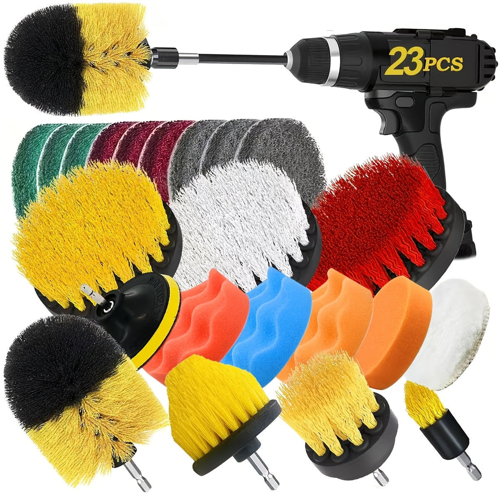 Kit Profesional de Limpieza 23 Piezas — Brochas y Pulidoras