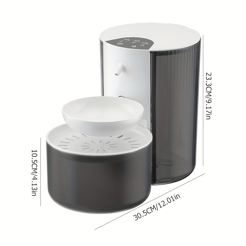 Fuente de Agua Inteligente para Gatos — 3L, USB y Batería Recargable