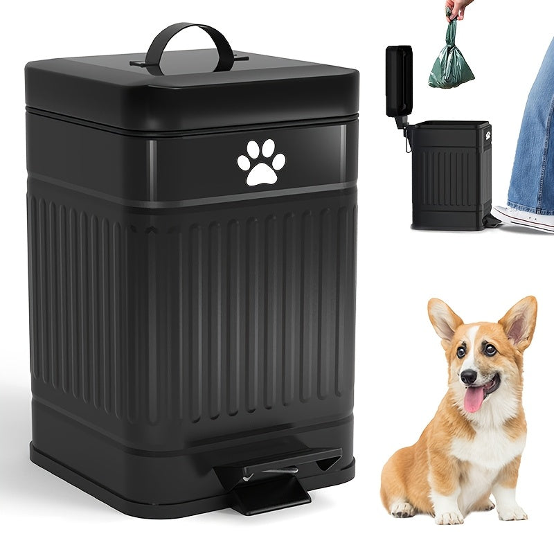 Papelero para Mascotas con Tapa a Pedal