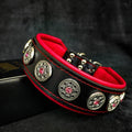 Collar de Cuero Premium "Bijou" — Negro & Rojo | Bestia Collars