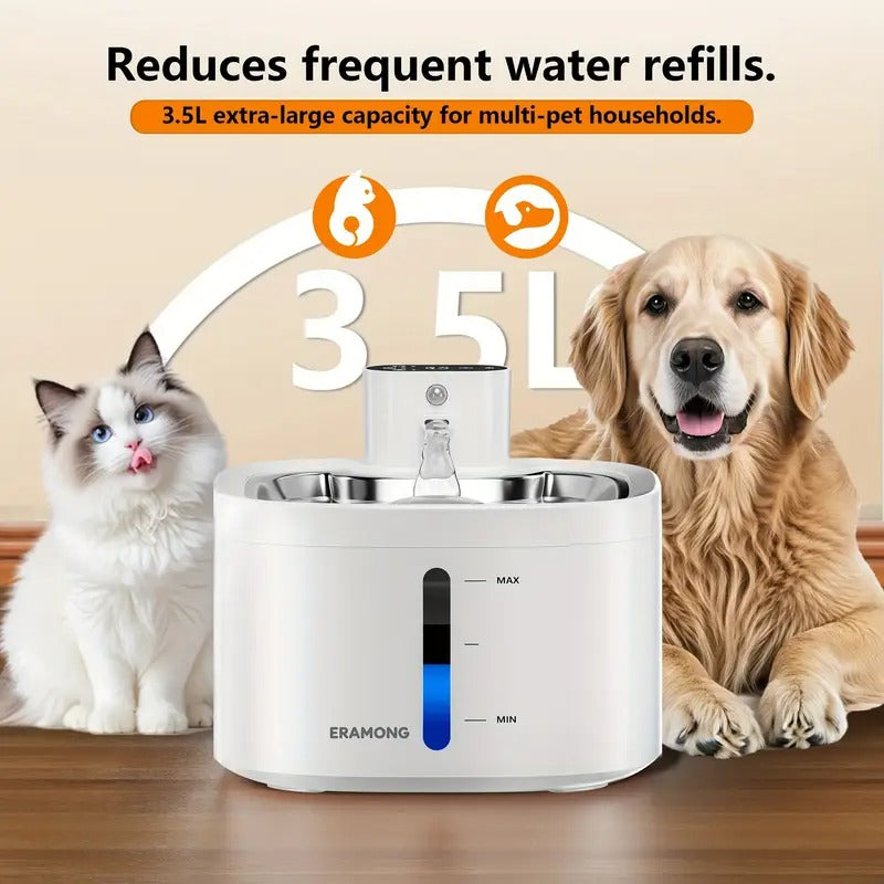 Fuente de Agua para Gatos — Recargable Inalámbrica